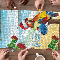 Have A Very Beach Christmas Puzzle Parrot By Lehua Flower - Wonder Print Shop