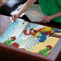 Have A Very Beach Christmas Puzzle Parrot By Lehua Flower - Wonder Print Shop