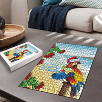 Have A Very Beach Christmas Puzzle Parrot By Lehua Flower - Wonder Print Shop