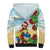 Have A Very Beach Christmas Sherpa Hoodie Parrot By Lehua Flower - Wonder Print Shop
