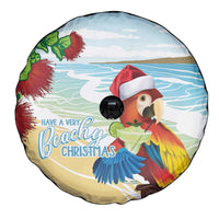 Have A Very Beach Christmas Spare Tire Cover Parrot By Lehua Flower - Wonder Print Shop
