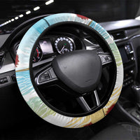 Have A Very Beach Christmas Steering Wheel Cover Parrot By Lehua Flower - Wonder Print Shop