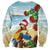 Have A Very Beach Christmas Sweatshirt Parrot By Lehua Flower - Wonder Print Shop