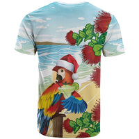 Have A Very Beach Christmas T Shirt Parrot By Lehua Flower - Wonder Print Shop