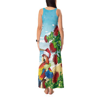 Have A Very Beach Christmas Tank Maxi Dress Parrot By Lehua Flower - Wonder Print Shop