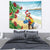 Have A Very Beach Christmas Tapestry Parrot By Lehua Flower - Wonder Print Shop