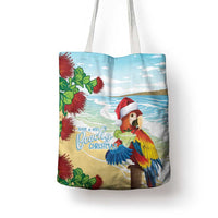 Have A Very Beach Christmas Tote Bag Parrot By Lehua Flower - Wonder Print Shop