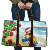 Have A Very Beach Christmas Travel Bag Parrot By Lehua Flower - Wonder Print Shop