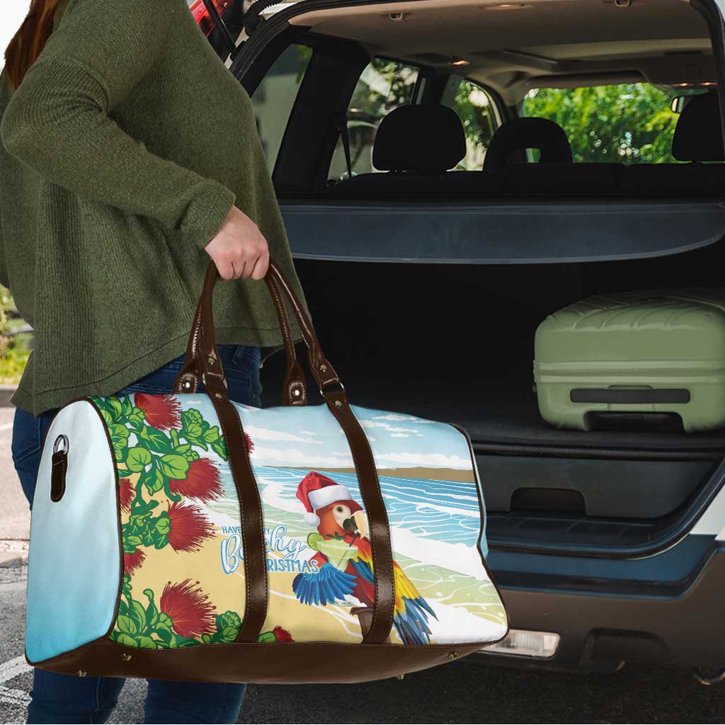 Have A Very Beach Christmas Travel Bag Parrot By Lehua Flower - Wonder Print Shop
