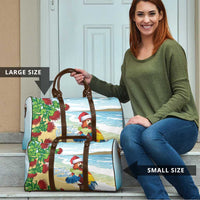Have A Very Beach Christmas Travel Bag Parrot By Lehua Flower - Wonder Print Shop