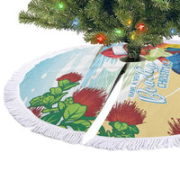 Have A Very Beach Christmas Tree Skirt Parrot By Lehua Flower - Wonder Print Shop