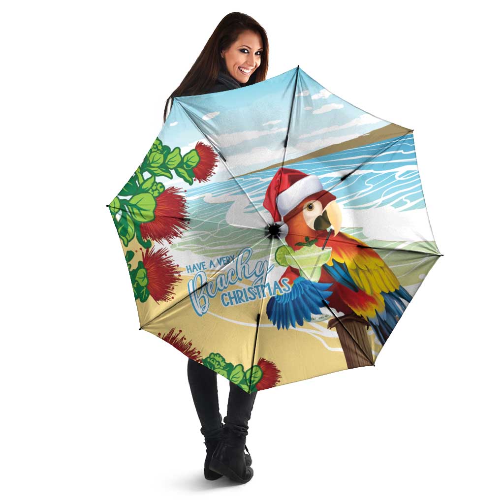 Have A Very Beach Christmas Umbrella Parrot By Lehua Flower - Wonder Print Shop