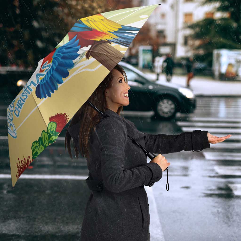 Have A Very Beach Christmas Umbrella Parrot By Lehua Flower - Wonder Print Shop