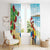 Have A Very Beach Christmas Window Curtain Parrot By Lehua Flower - Wonder Print Shop