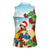 Have A Very Beach Christmas Women Sleeveless Polo Shirt Parrot By Lehua Flower - Wonder Print Shop