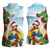 Have A Very Beach Christmas Women Sleeveless Polo Shirt Parrot By Lehua Flower - Wonder Print Shop