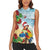 Have A Very Beach Christmas Women Sleeveless Polo Shirt Parrot By Lehua Flower - Wonder Print Shop