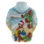 Have A Very Beach Christmas Zip Hoodie Parrot By Lehua Flower - Wonder Print Shop
