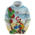 Have A Very Beach Christmas Zip Hoodie Parrot By Lehua Flower - Wonder Print Shop