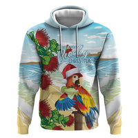 Have A Very Beach Christmas Zip Hoodie Parrot By Lehua Flower - Wonder Print Shop