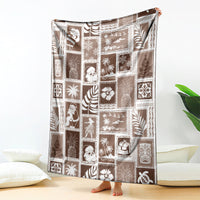 hawaii-christmas-retro-patchwork-blanket-brown