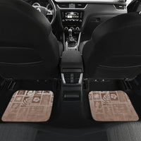 Hawaii Christmas Retro Patchwork Car Mats Brown LT7 - Wonder Print Shop