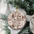 Hawaii Christmas Ceramic Ornament Retro Patchwork - Brown LT7