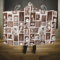 hawaii-christmas-retro-patchwork-hooded-blanket-brown