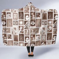 hawaii-christmas-retro-patchwork-hooded-blanket-brown