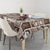 Hawaii Christmas Retro Patchwork Tablecloth Brown - Wonder Print Shop