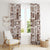 Hawaii Christmas Retro Patchwork Window Curtain Brown - Wonder Print Shop