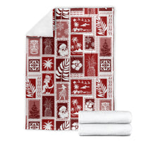 hawaii-christmas-retro-patchwork-blanket-red