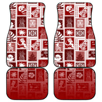 Hawaii Christmas Retro Patchwork Car Mats Red LT7 - Wonder Print Shop