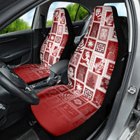 Hawaii Christmas Retro Patchwork Car Seat Cover Red LT7 - Wonder Print Shop