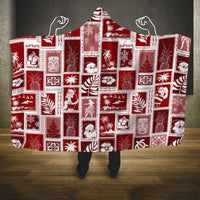 hawaii-christmas-retro-patchwork-hooded-blanket-red