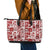 Hawaii Christmas Retro Patchwork Leather Tote Bag Red - Wonder Print Shop