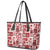 Hawaii Christmas Retro Patchwork Leather Tote Bag Red - Wonder Print Shop