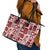 Hawaii Christmas Retro Patchwork Leather Tote Bag Red - Wonder Print Shop
