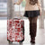 Hawaii Christmas Retro Patchwork Luggage Cover Red - Wonder Print Shop