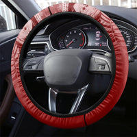 Hawaii Christmas Retro Patchwork Steering Wheel Cover Red - Wonder Print Shop