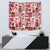 Hawaii Christmas Retro Patchwork Tapestry Red - Wonder Print Shop