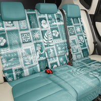 Hawaii Christmas Retro Patchwork Back Car Seat Cover Teal LT7 - Wonder Print Shop