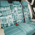 Hawaii Christmas Retro Patchwork Back Car Seat Cover Teal LT7 - Wonder Print Shop