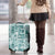 Hawaii Christmas Retro Patchwork Luggage Cover Teal - Wonder Print Shop