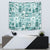 Hawaii Christmas Retro Patchwork Tapestry Teal - Wonder Print Shop