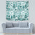 Hawaii Christmas Retro Patchwork Tapestry Teal - Wonder Print Shop