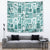 Hawaii Christmas Retro Patchwork Tapestry Teal - Wonder Print Shop
