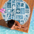 Hawaii Christmas Retro Patchwork Beach Blanket Aquamarine LT7 - Wonder Print Shop