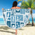 Hawaii Christmas Retro Patchwork Beach Blanket Aquamarine LT7 - Wonder Print Shop