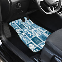Hawaii Christmas Retro Patchwork Car Mats Aquamarine LT7 - Wonder Print Shop